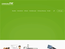 Tablet Screenshot of communal-fm.de